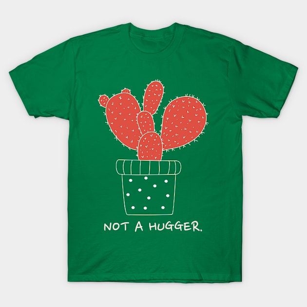 Cactus Not a Hugger Introvert T-Shirt by RNs&Ponies